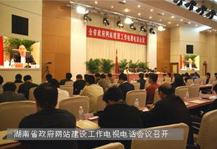 湖南省政府網站建設工作電視電話會議召開